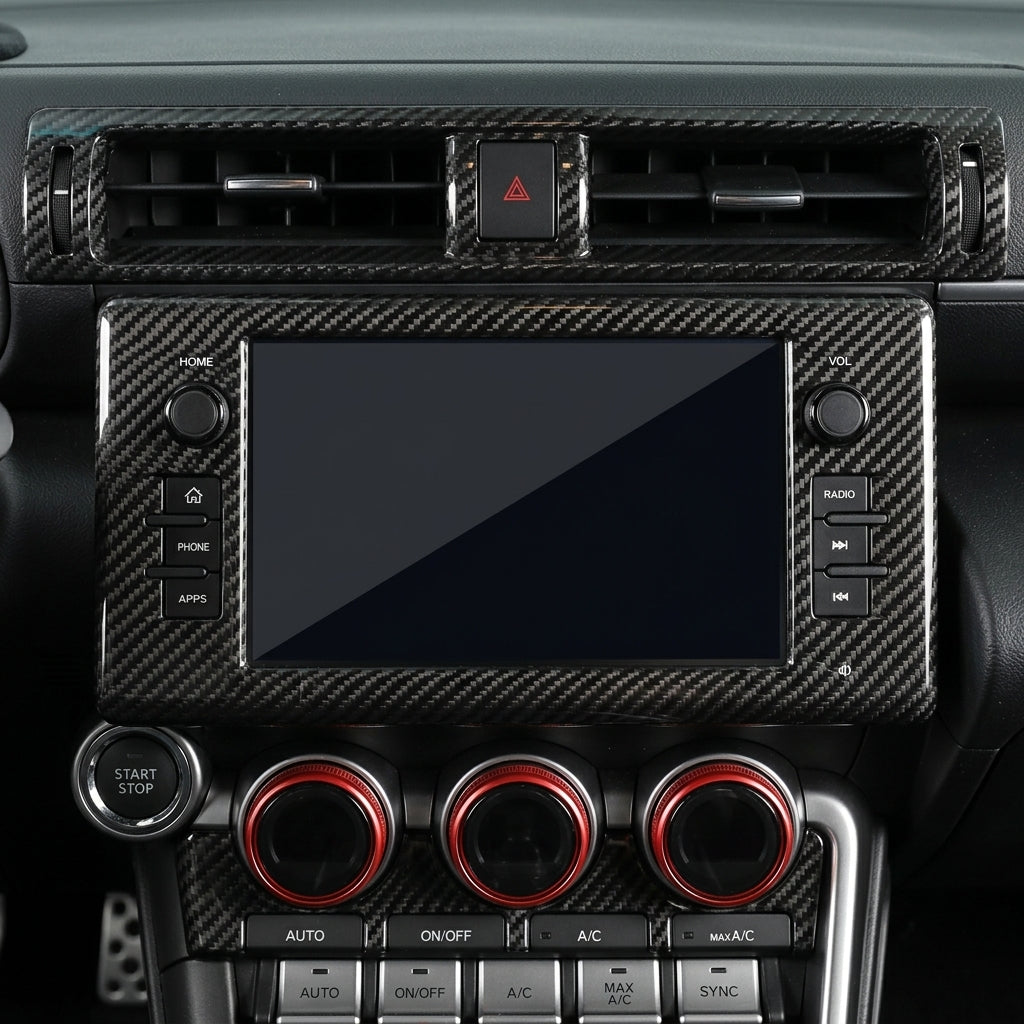 【受注生産】GR86(ZN8) / BRZ(ZD8)ドライカーボン フロントエアコンカバー