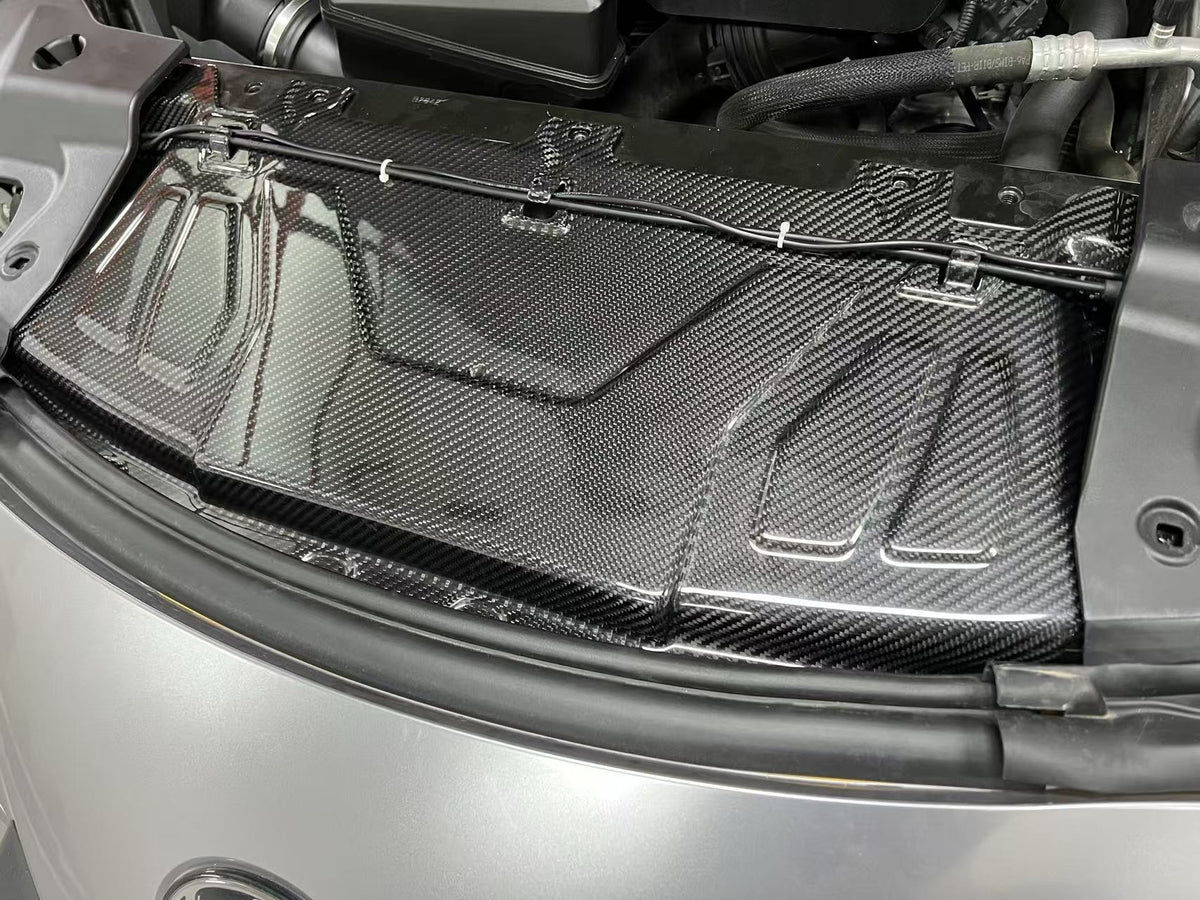 【受注生産】 GRスープラ Supra(A90/A91)専用ドライカーボン製クーリングプレート(センター)/ラジエーターアッパーカバー(センター)