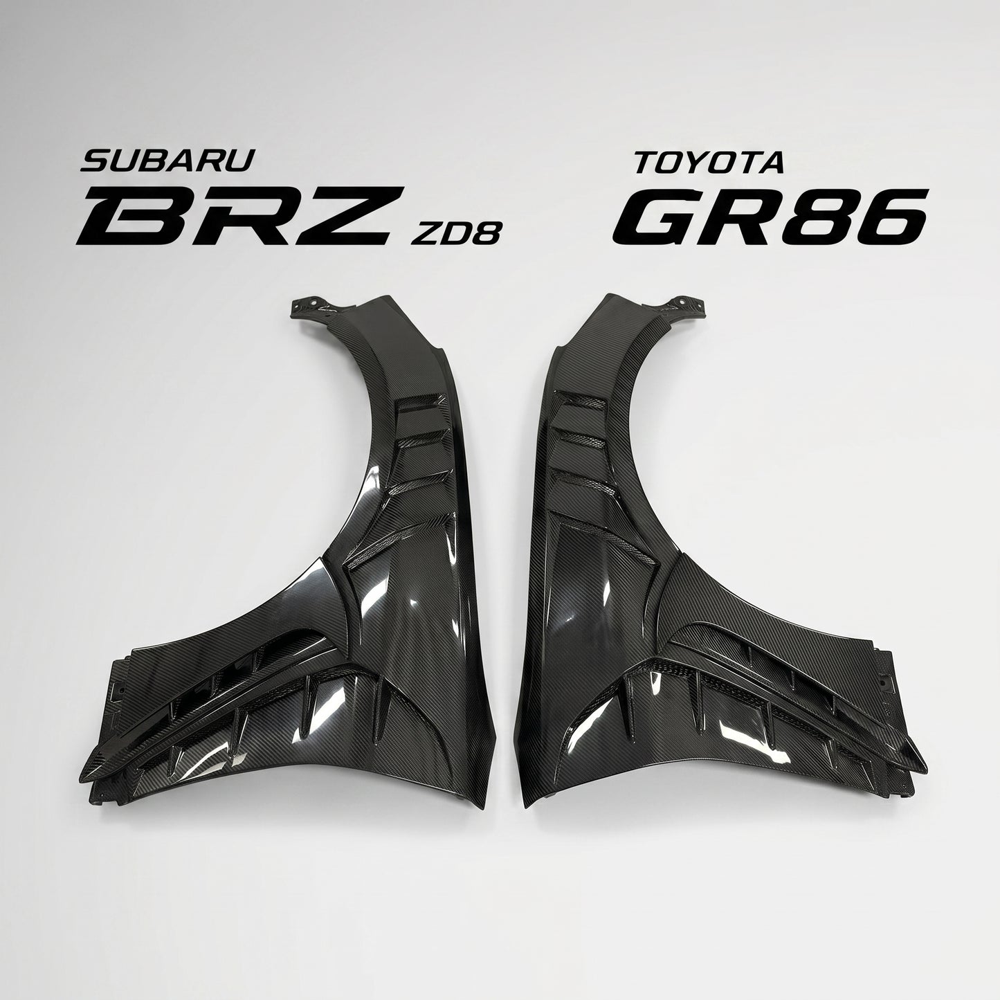 【受注生産】GR86（ZN8） / BRZ（ZD8）ウエットカーボン製 フロントフェンダー