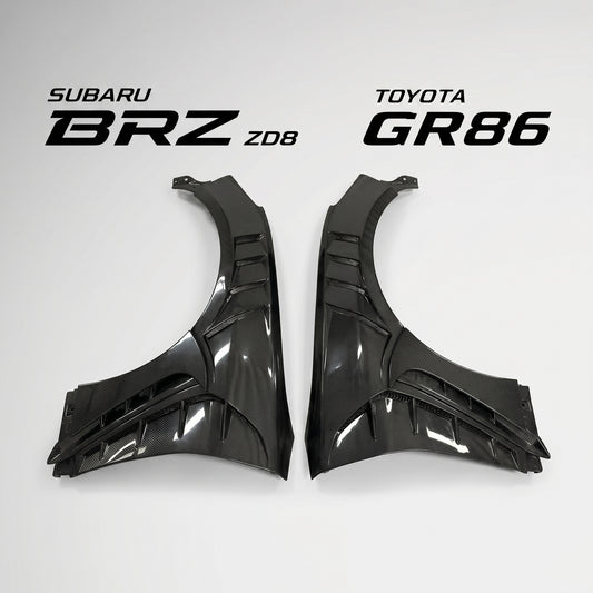 【受注生産】GR86（ZN8） / BRZ（ZD8）ウエットカーボン製 フロントフェンダー