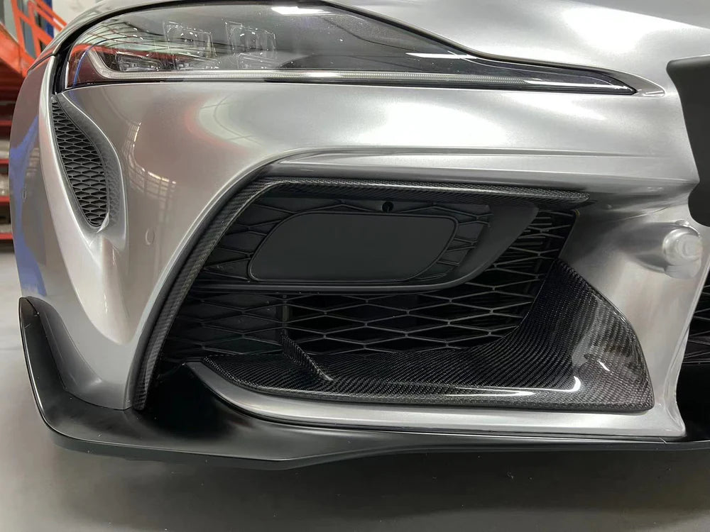 【受注生産】 GRスープラ Supra（A90/A91）ウェットカーボン製 フロントダクト ロア ガーニッシュ