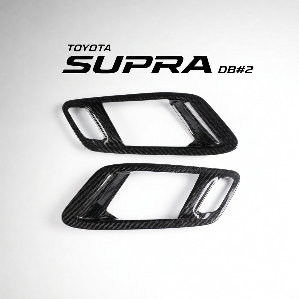 【受注生産】 GRスープラ Supra（A90/A91）ドライカーボン製ドアロックパネルカバー