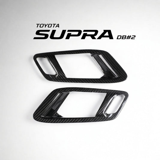 【受注生産】 GRスープラ Supra（A90/A91）ドライカーボン製ドアロックパネルカバー