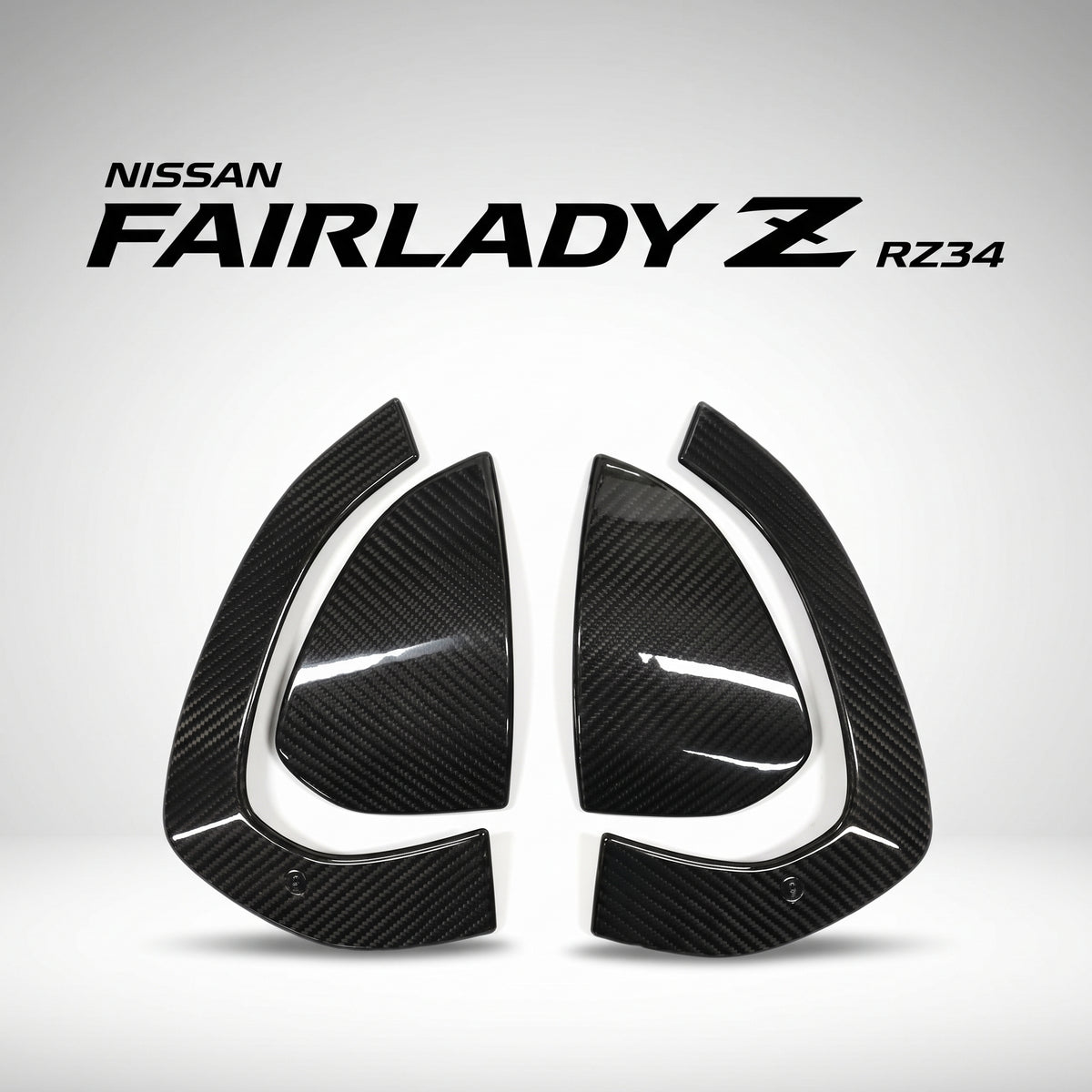 【受注生産】 フェアレディ Z（RZ34）専用ドライカーボン製ドアハンドルカバー