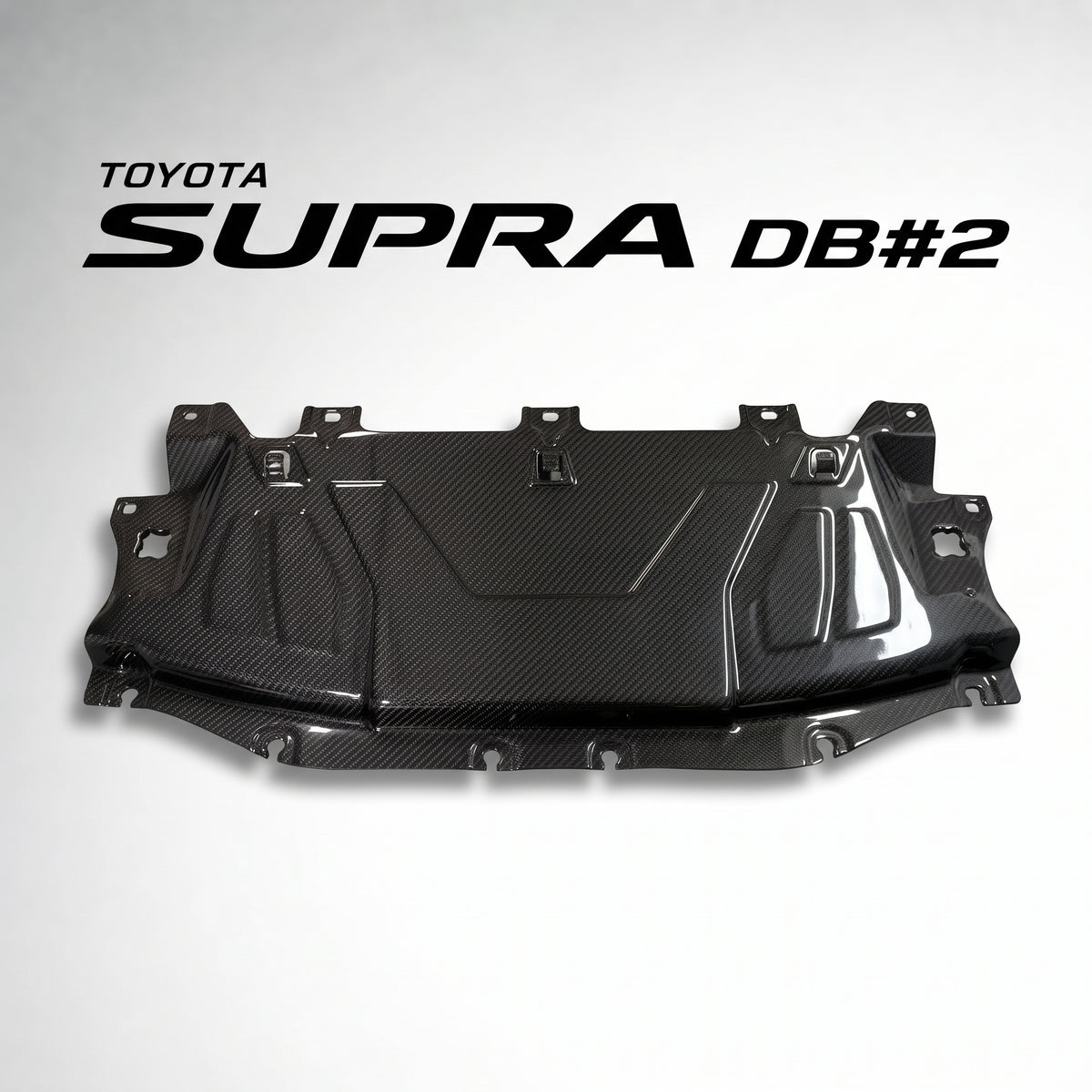 【受注生産】 GRスープラ Supra（A90/A91）専用ドライカーボン製クーリングプレート（センター）/ラジエーターアッパーカバー（センター）