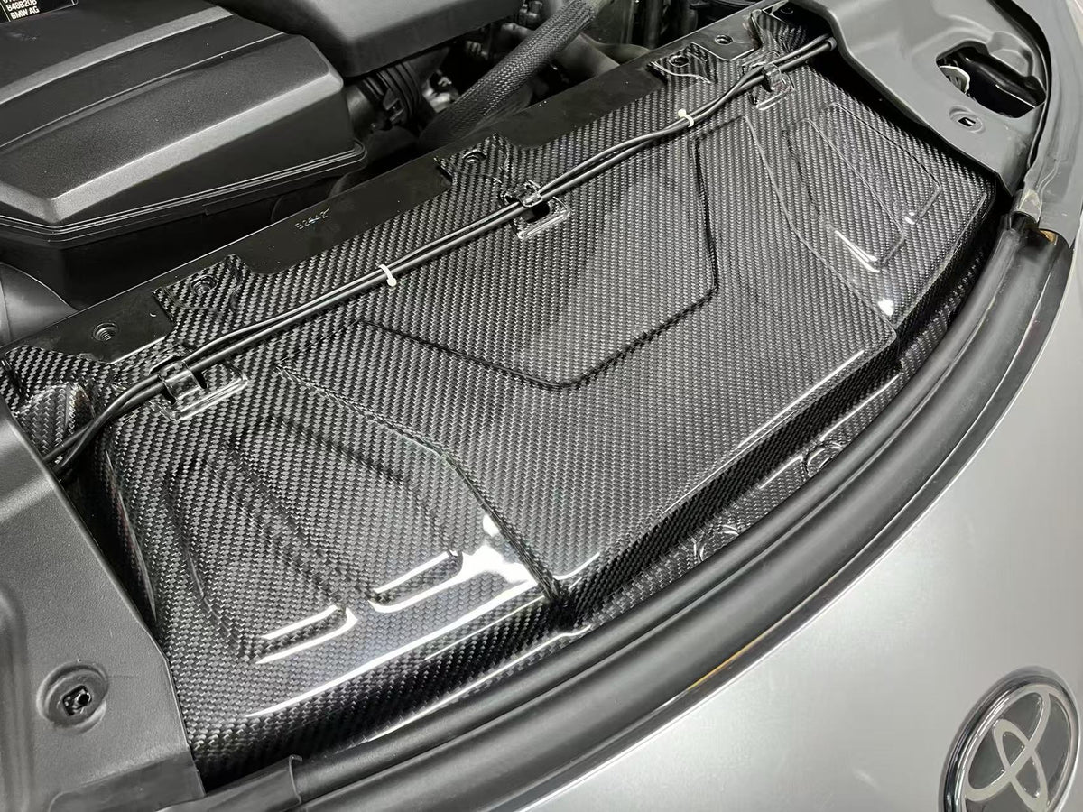 【受注生産】 GRスープラ Supra（A90/A91）専用ドライカーボン製クーリングプレート（センター）/ラジエーターアッパーカバー（センター）