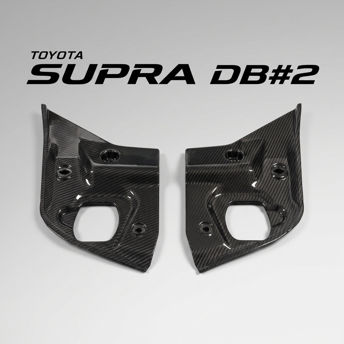 【受注生産】 GRスープラ Supra（A90/A91）専用ドライカーボン製クーリングプレート（サイド）/ラジエーターアッパーカバー（サイド）