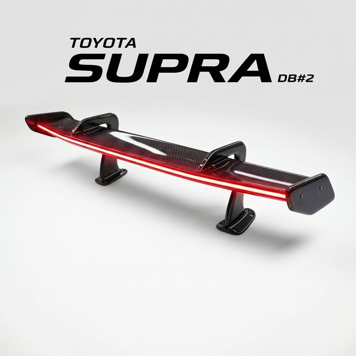【受注生産】 GRスープラ Supra（A90/A91）専用ドライカーボン製LEDリアウイング