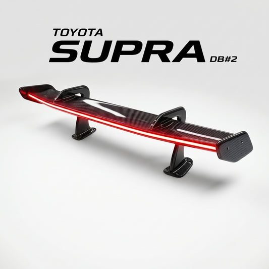 【受注生産】 GRスープラ Supra（A90/A91）専用ドライカーボン製LEDリアウイング