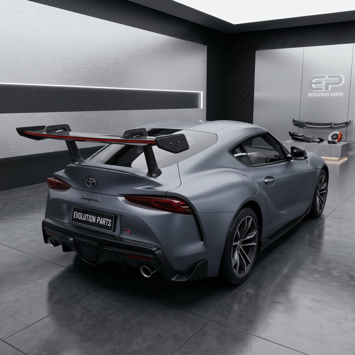 【受注生産】 GRスープラ Supra（A90/A91）専用ドライカーボン製LEDリアウイング