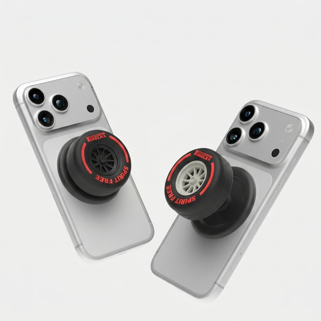 【車好き専用】回る F1レーシングタイヤ型 MagSafeスマホグリップ/リング